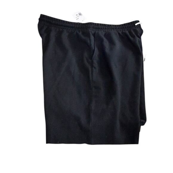 Forever 21 + Black Sweat Shorts Sz 3X Drawstring Waist Fleece 8" Inseam New - Picture 3 of 6